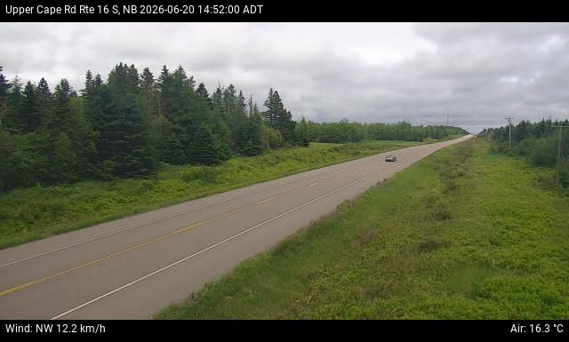 Web Cam image of Upper Cape Road (NB Highway 16)