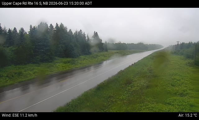 Web Cam image of Upper Cape Road (NB Highway 16)