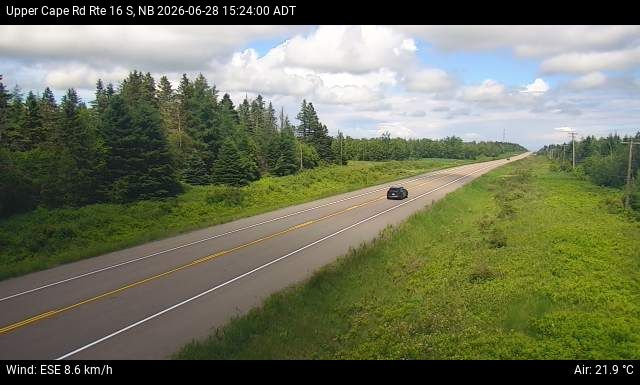 Web Cam image of Upper Cape Road (NB Highway 16)