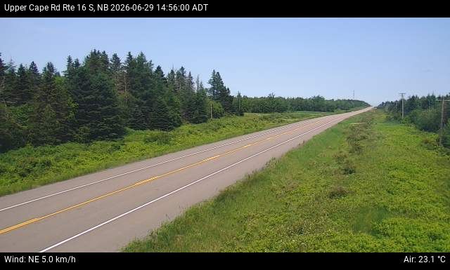 Web Cam image of Upper Cape Road (NB Highway 16)