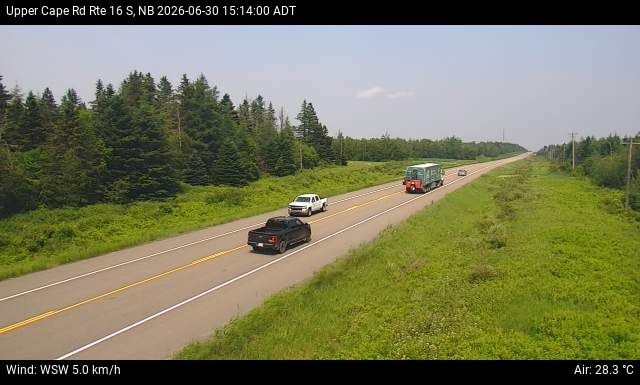 Web Cam image of Upper Cape Road (NB Highway 16)