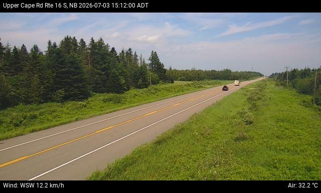 Web Cam image of Upper Cape Road (NB Highway 16)
