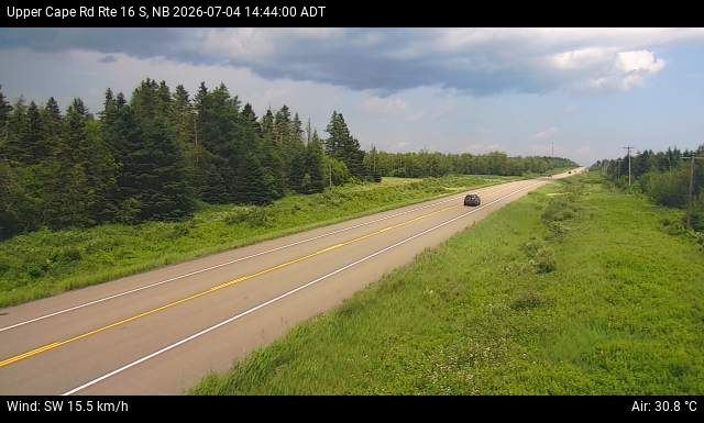 Web Cam image of Upper Cape Road (NB Highway 16)