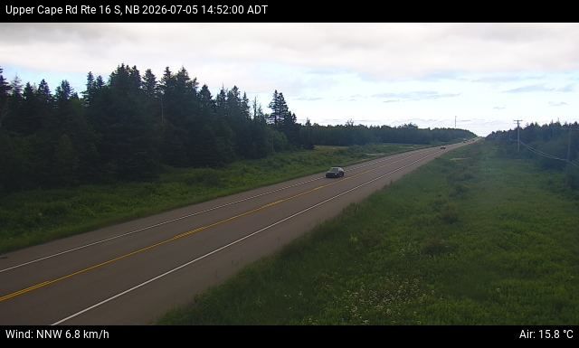 Web Cam image of Upper Cape Road (NB Highway 16)