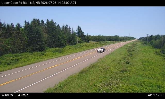 Web Cam image of Upper Cape Road (NB Highway 16)