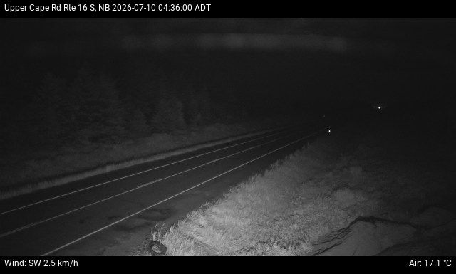 Web Cam image of Upper Cape Road (NB Highway 16)