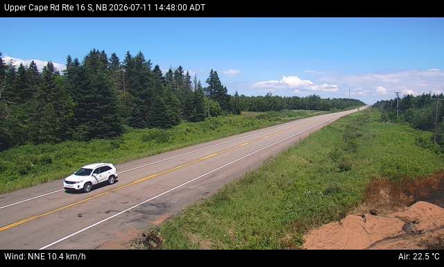 Web Cam image of Upper Cape Road (NB Highway 16)