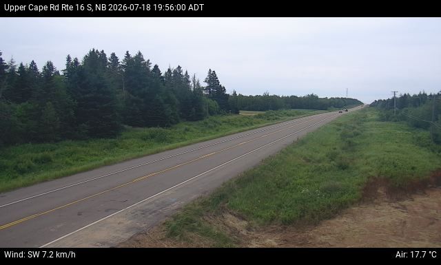 Web Cam image of Upper Cape Road (NB Highway 16)
