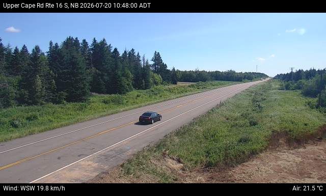 Web Cam image of Upper Cape Road (NB Highway 16)