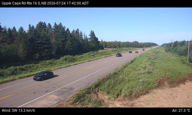 Web Cam image of Upper Cape Road (NB Highway 16)