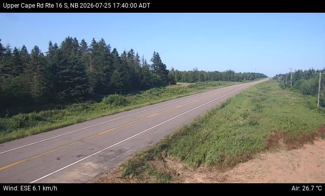 Web Cam image of Upper Cape Road (NB Highway 16)