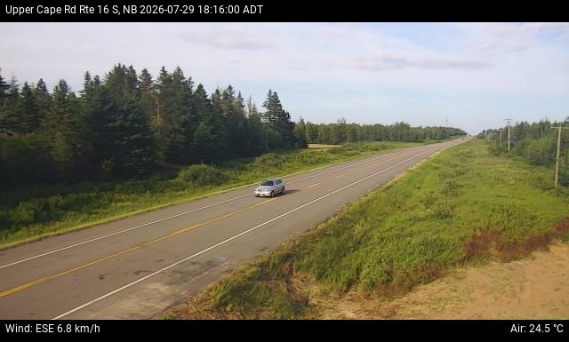 Web Cam image of Upper Cape Road (NB Highway 16)