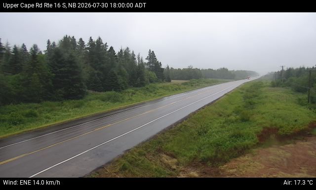 Web Cam image of Upper Cape Road (NB Highway 16)