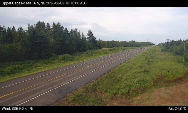 Web Cam image of Upper Cape Road (NB Highway 16)