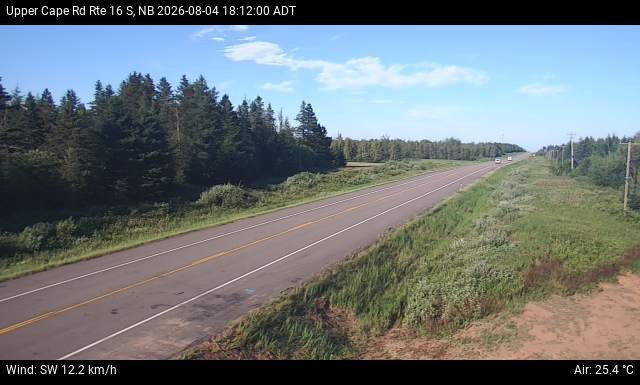 Web Cam image of Upper Cape Road (NB Highway 16)