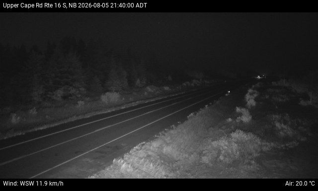 Web Cam image of Upper Cape Road (NB Highway 16)