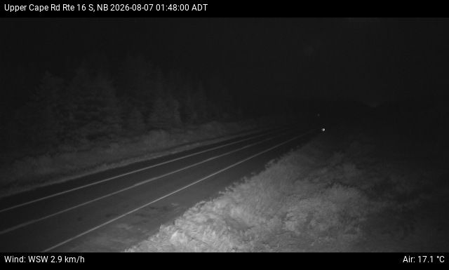 Web Cam image of Upper Cape Road (NB Highway 16)