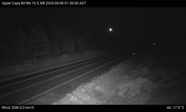 Web Cam image of Upper Cape Road (NB Highway 16)