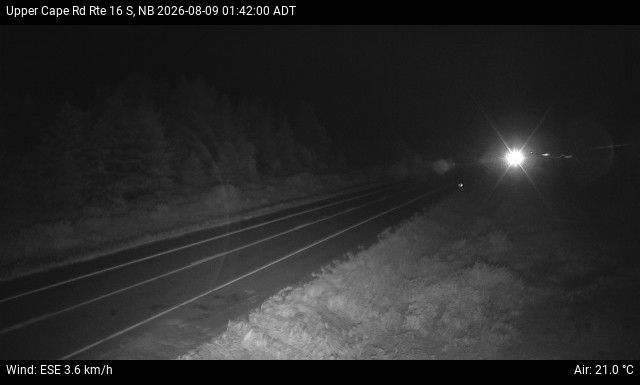 Web Cam image of Upper Cape Road (NB Highway 16)