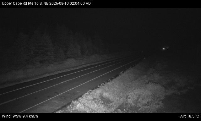 Web Cam image of Upper Cape Road (NB Highway 16)