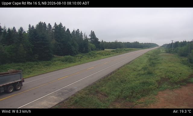 Web Cam image of Upper Cape Road (NB Highway 16)