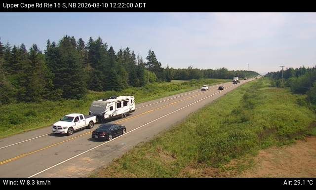 Web Cam image of Upper Cape Road (NB Highway 16)