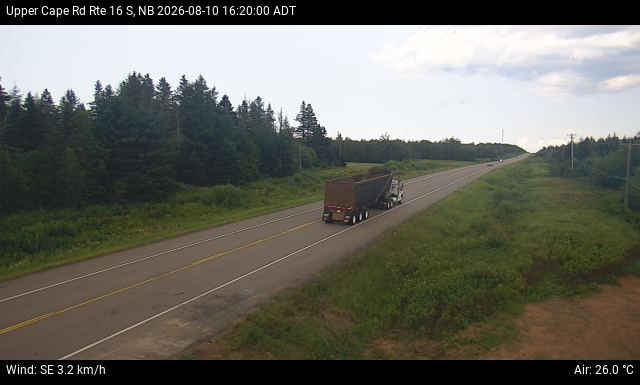 Web Cam image of Upper Cape Road (NB Highway 16)