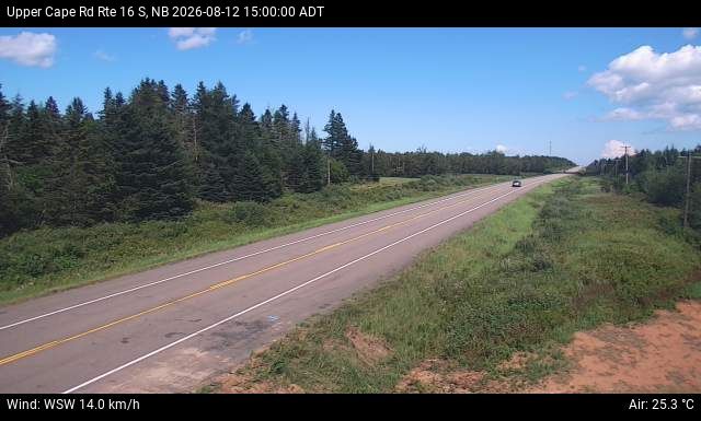 Web Cam image of Upper Cape Road (NB Highway 16)