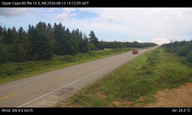 Web Cam image of Upper Cape Road (NB Highway 16)