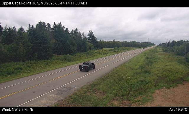 Web Cam image of Upper Cape Road (NB Highway 16)