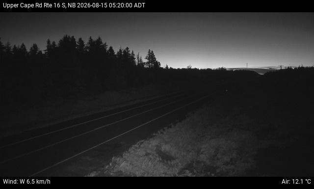 Web Cam image of Upper Cape Road (NB Highway 16)