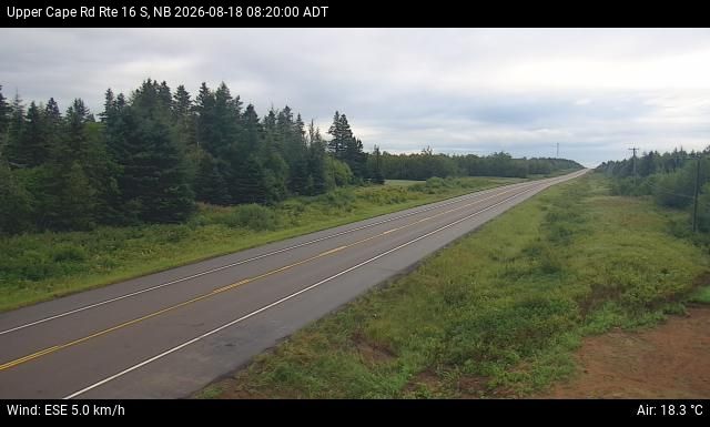 Web Cam image of Upper Cape Road (NB Highway 16)
