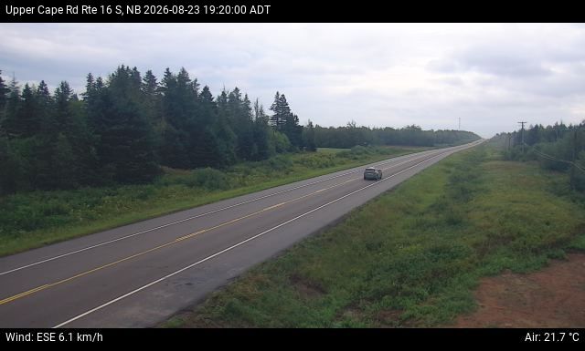 Web Cam image of Upper Cape Road (NB Highway 16)