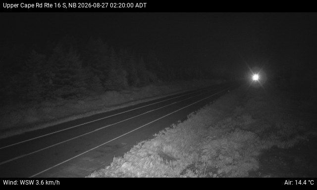Web Cam image of Upper Cape Road (NB Highway 16)