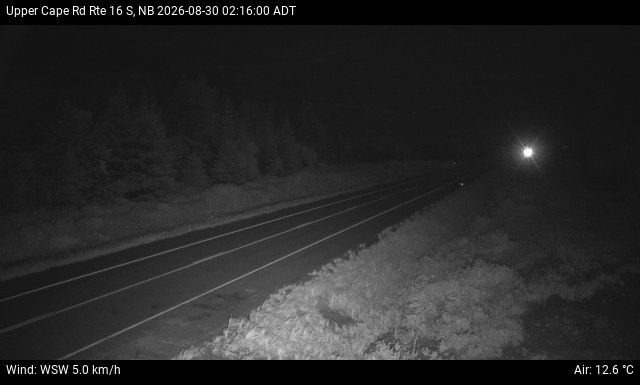 Web Cam image of Upper Cape Road (NB Highway 16)