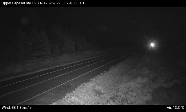 Web Cam image of Upper Cape Road (NB Highway 16)