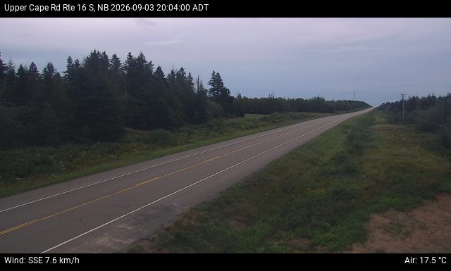 Web Cam image of Upper Cape Road (NB Highway 16)