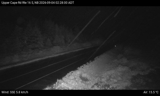 Web Cam image of Upper Cape Road (NB Highway 16)