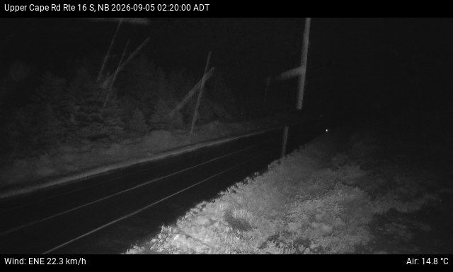 Web Cam image of Upper Cape Road (NB Highway 16)
