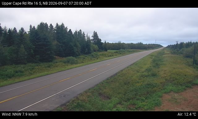 Web Cam image of Upper Cape Road (NB Highway 16)