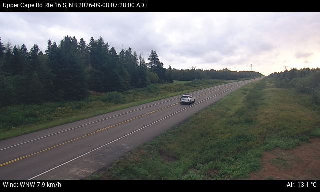 Web Cam image of Upper Cape Road (NB Highway 16)