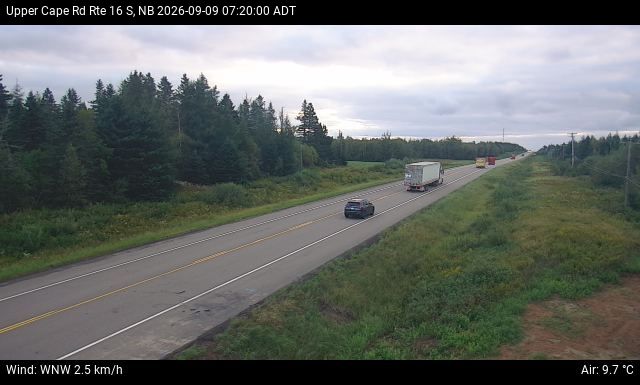 Web Cam image of Upper Cape Road (NB Highway 16)