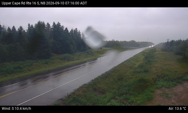 Web Cam image of Upper Cape Road (NB Highway 16)