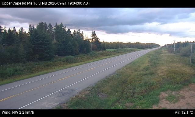 Web Cam image of Upper Cape Road (NB Highway 16)