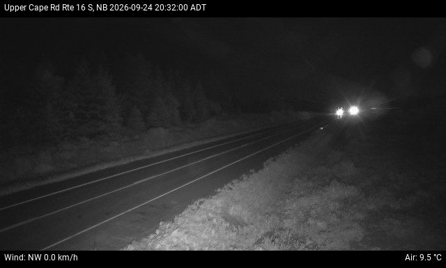 Web Cam image of Upper Cape Road (NB Highway 16)