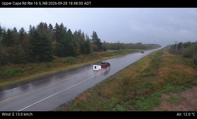Web Cam image of Upper Cape Road (NB Highway 16)