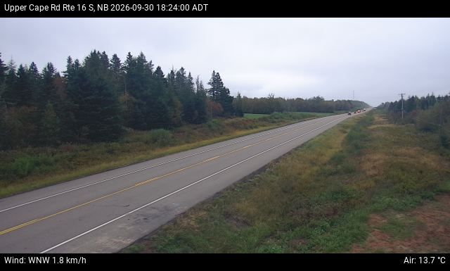 Web Cam image of Upper Cape Road (NB Highway 16)