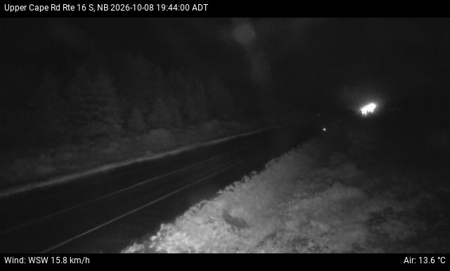 Web Cam image of Upper Cape Road (NB Highway 16)