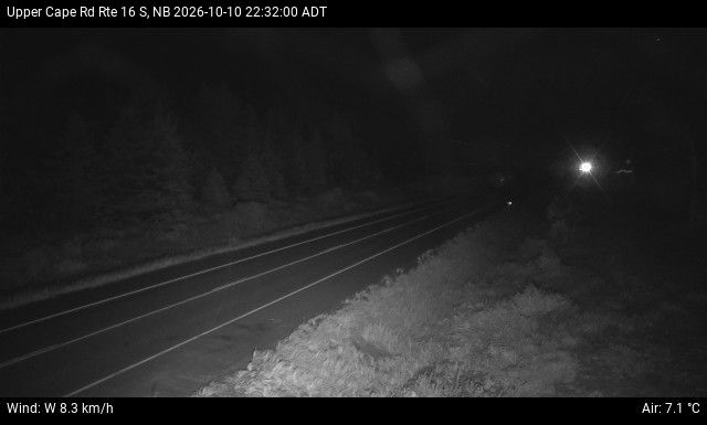 Web Cam image of Upper Cape Road (NB Highway 16)