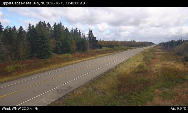 Web Cam image of Upper Cape Road (NB Highway 16)